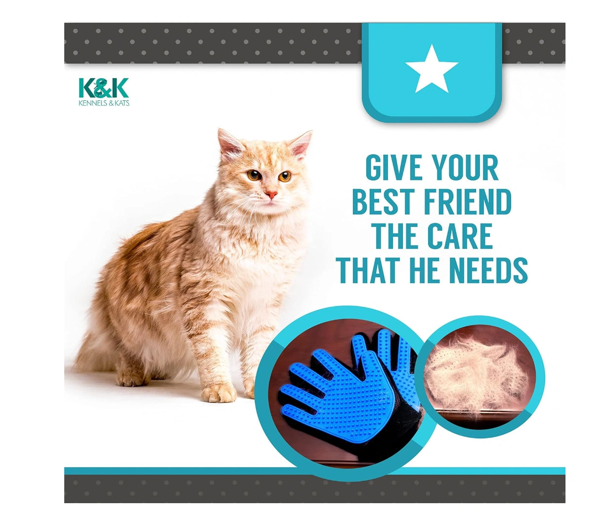 Pet Grooming and Deshedding Glove