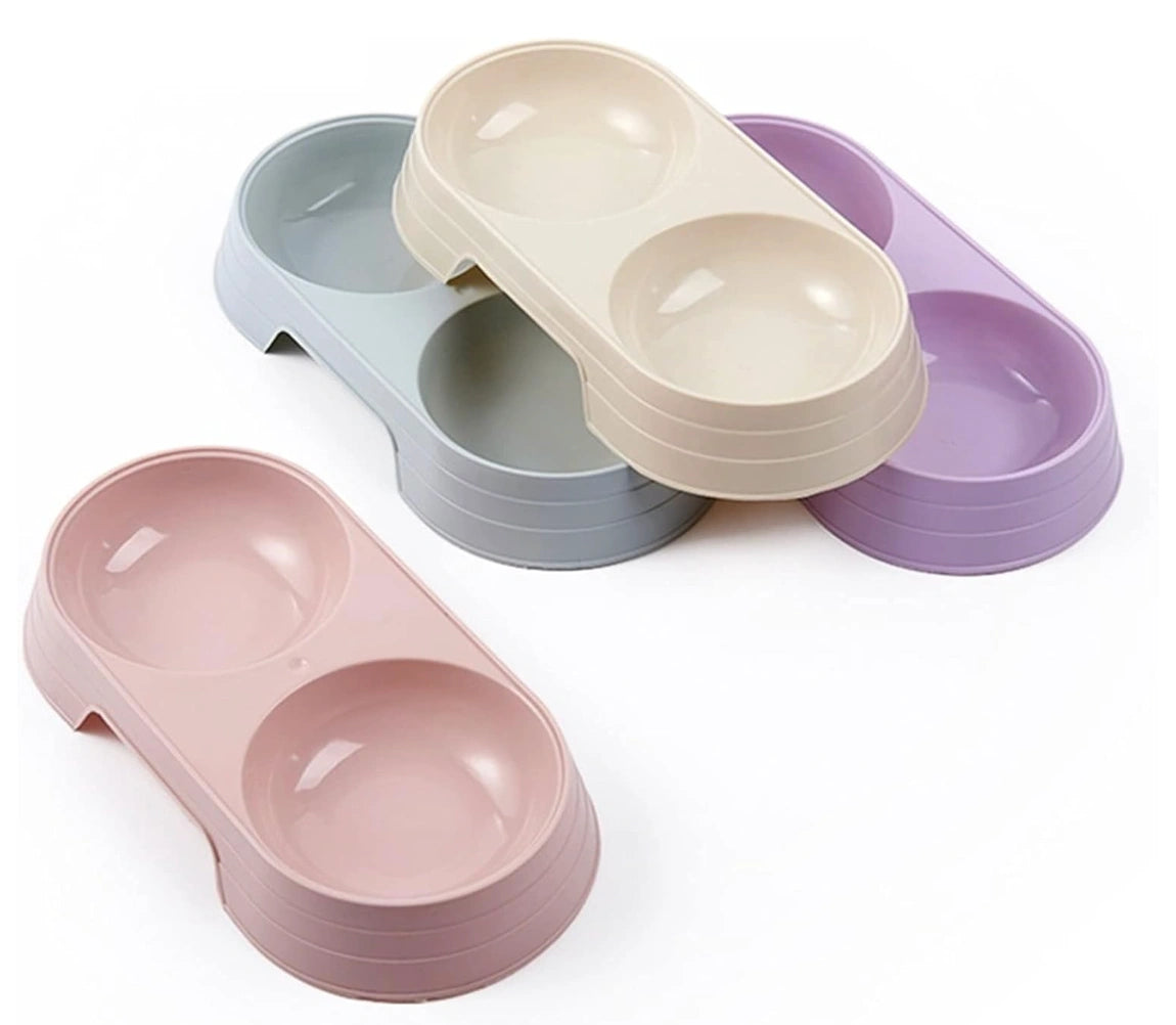 Double Pet Food and Water Bowl