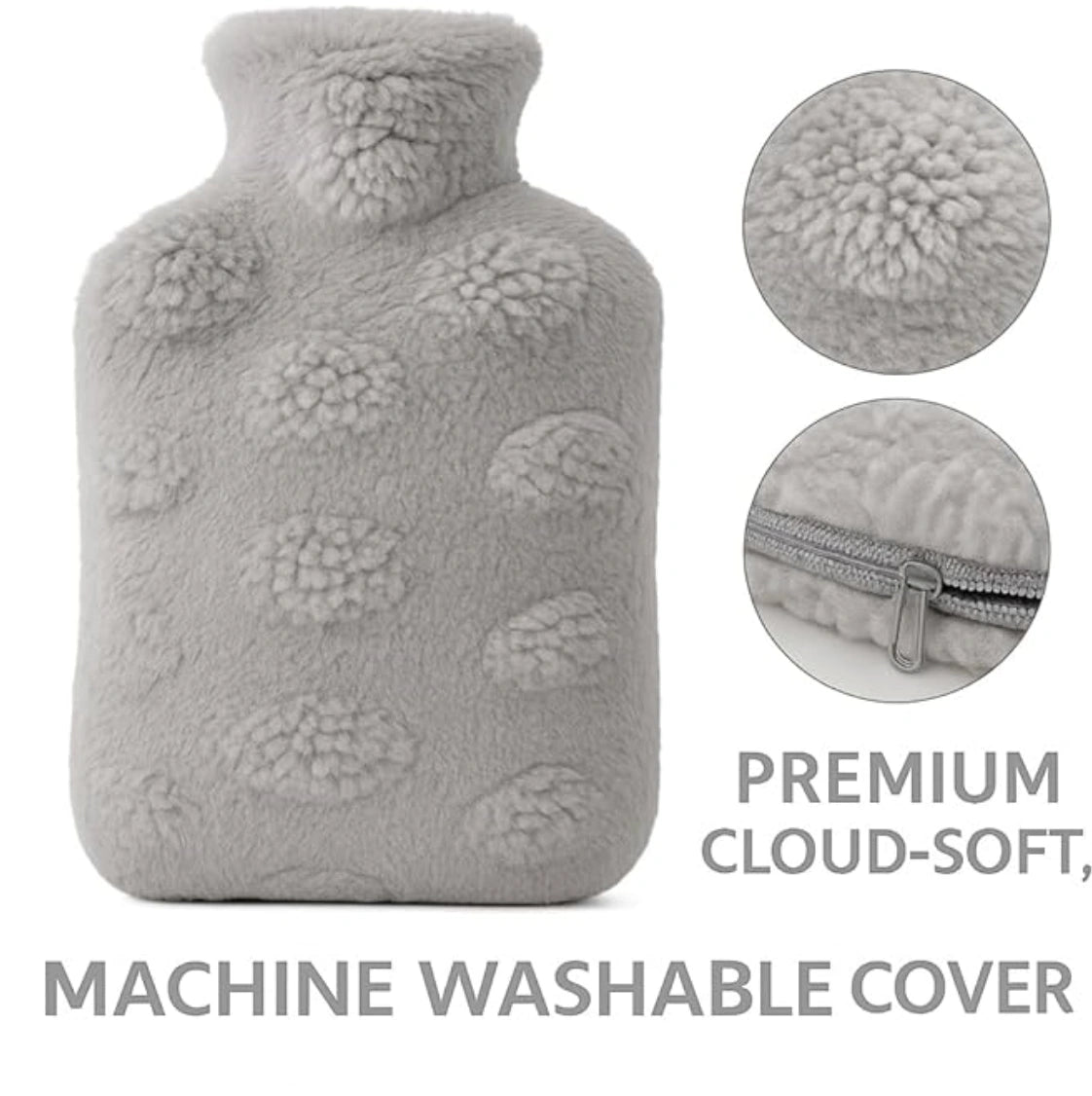 Plush-Covered Hot Water Bottle
