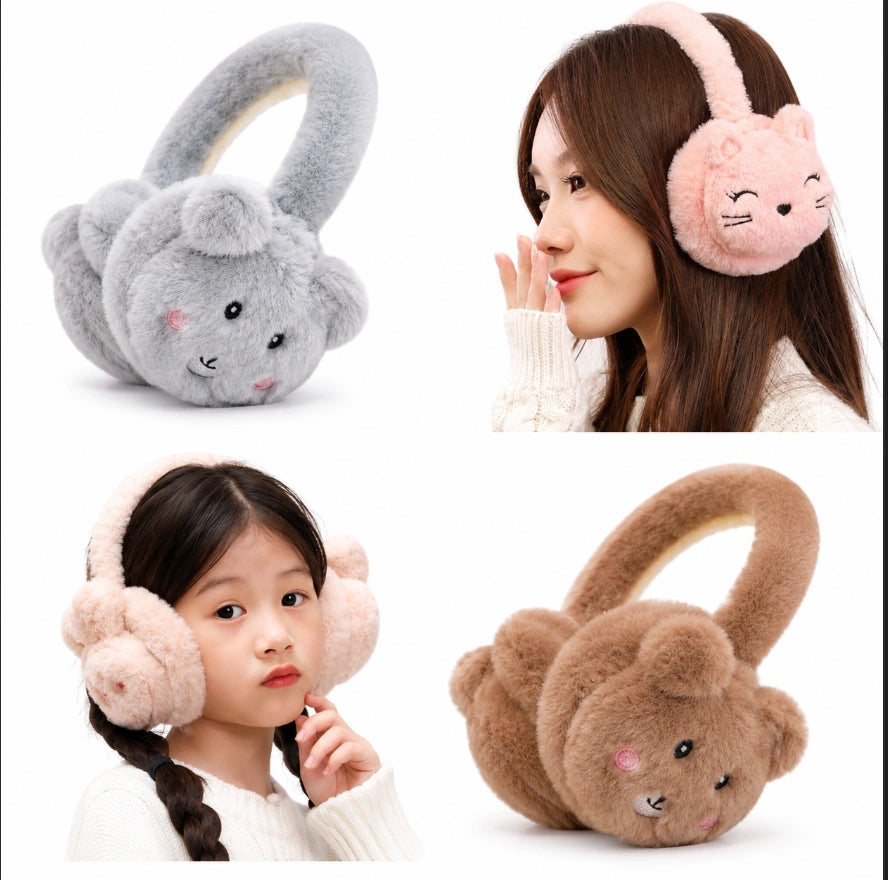 Plush Animal Earmuffs