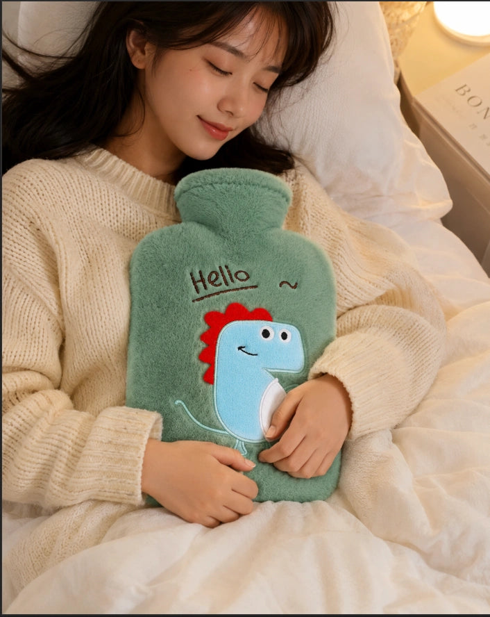 Cozy Comfort Plush Hot Water Bottle
