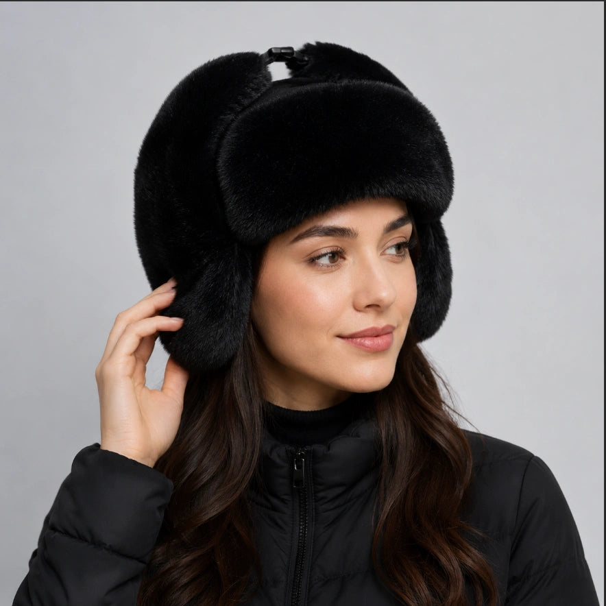 Women’s Faux Fur Russian Ushanka Hat