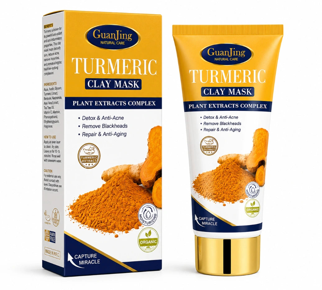 GuanJing Natural Care Turmeric Clay Mask (Plant Extracts Complex).