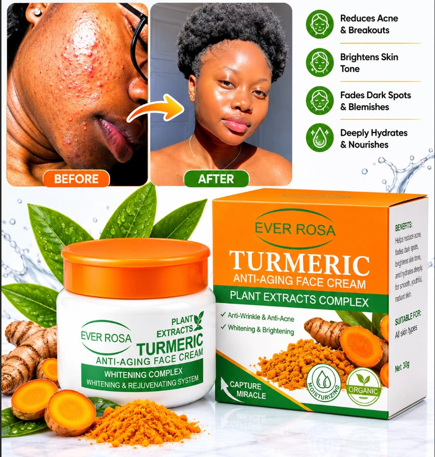 Ever Rosa Turmeric Anti-Aging Face Cream (Plant Extracts Complex).