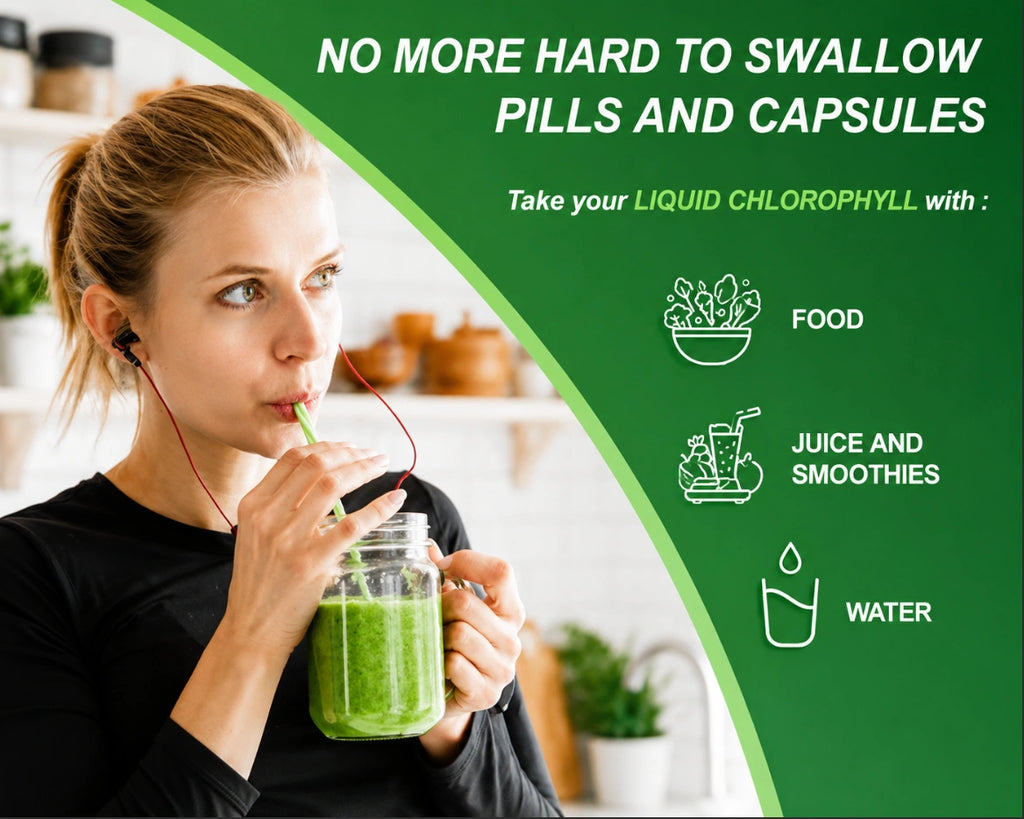 Hydro Spark Chlorophyll Drops (50 ml dropper bottle).