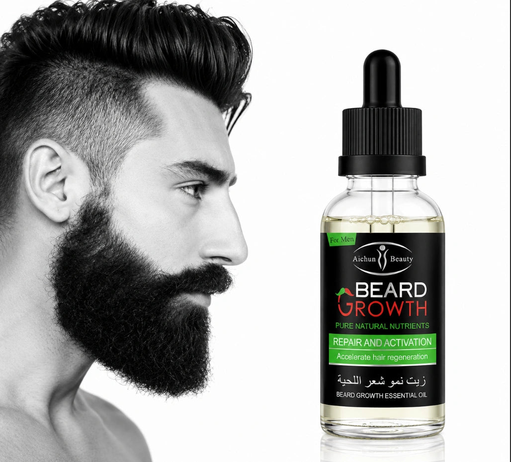 Aichun Beauty Beard Growth Essential Oil (Repair and Activation formula)