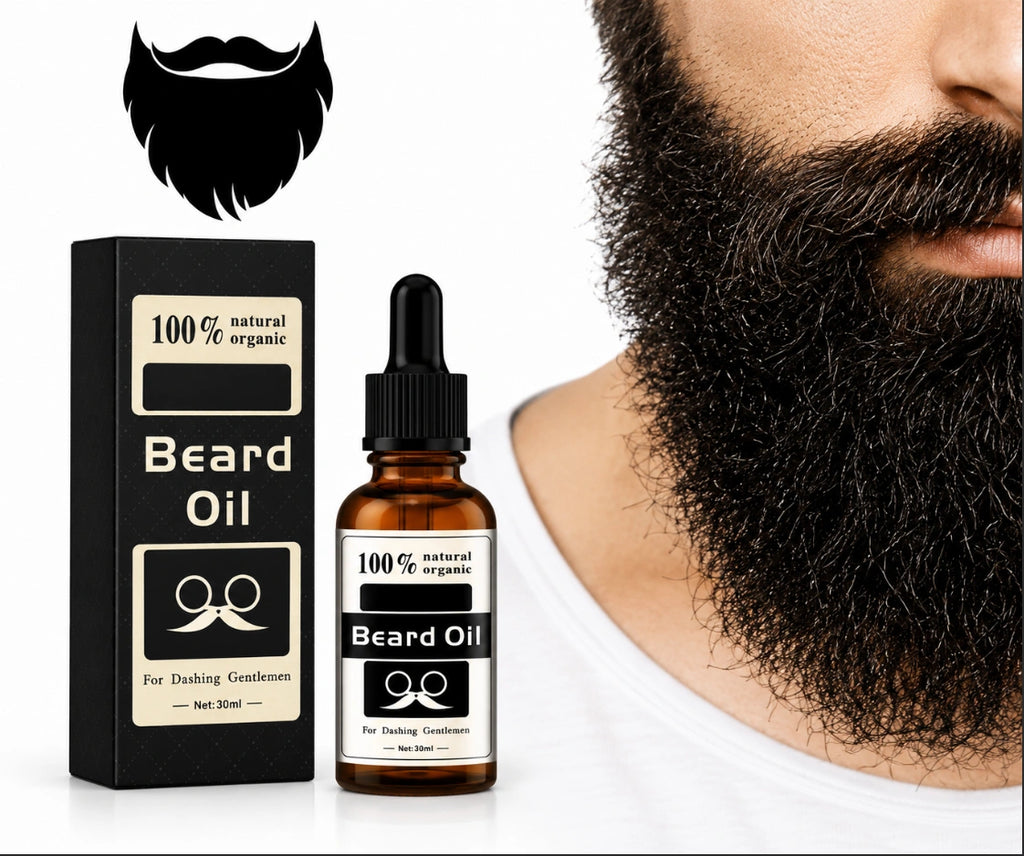 100% Natural Organic Beard Oil for Dashing Gentlemen.