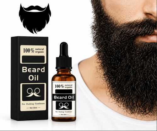 100% Natural Organic Beard Oil for Dashing Gentlemen.