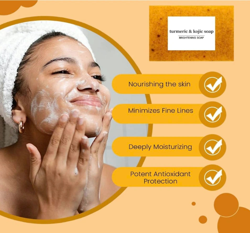 Turmeric and Kojic Acid Skin Brightening Soap