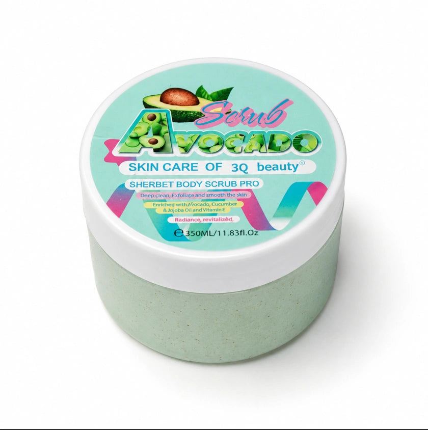 3Q Beauty Avocado Perfect Body Scrub Pro