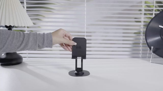 360° Rotating Aluminum Alloy Foldable Desktop Phone and Tablet Stand.